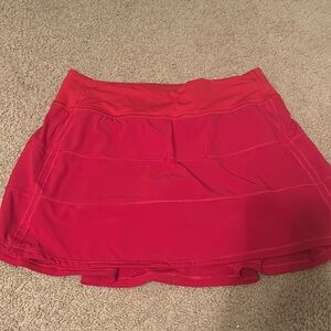 Lululemon Red Skirt